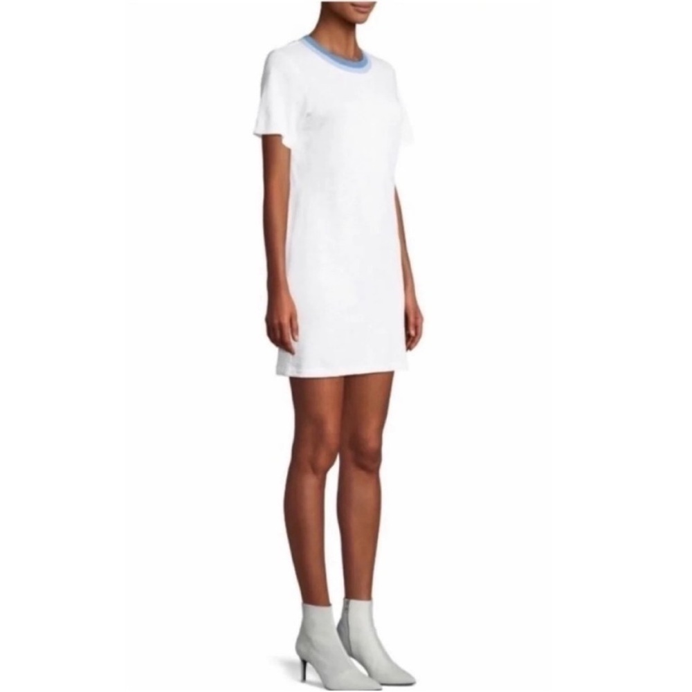 NWT Rag & bone Jolie T-shirt mini dress in bright white - Picture 3 of 14